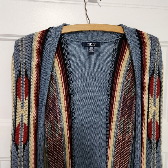 Chaps Sleeveless Cardigan - Picture 4 of 5